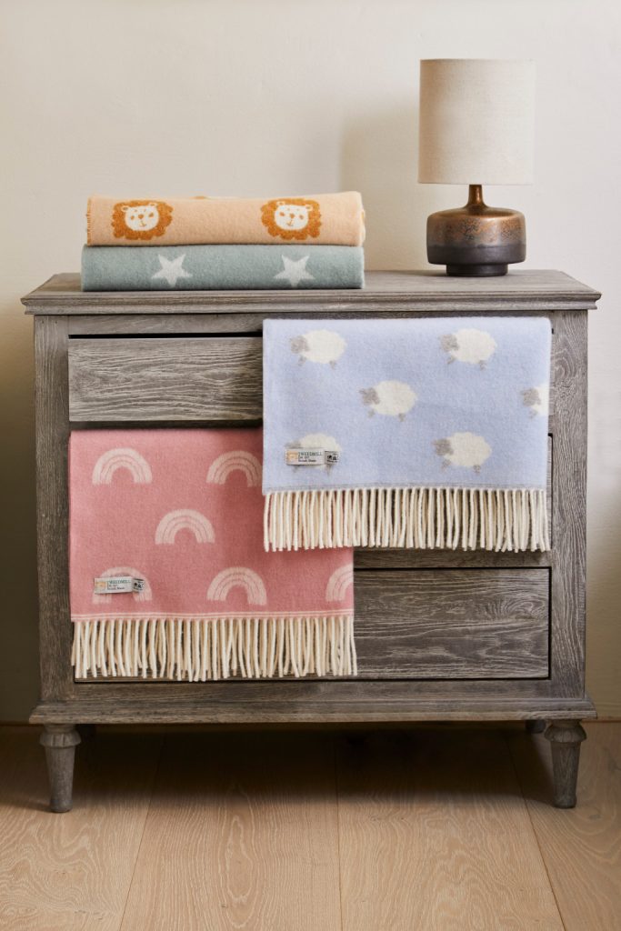 tweedmill textiles baby blankets made with merino wool soft to the touch