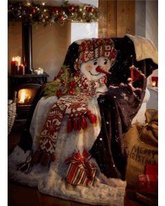 Happy Snowman Throw