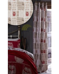 A Wise Old Owl Eyelet Curtains - 66 x 72