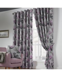 Amsterdam Blackout Eyelet Curtains - Purple