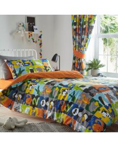 Animal Jigsaw Duvet Cover Set - Multi