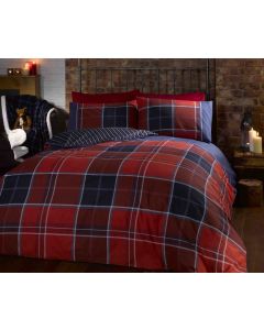 Argyle Duvet Cover Set - Red