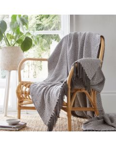 Ascot Throwover Blanket - Charcoal