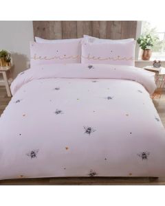 Bee Mine Duvet Cover Set - Pink