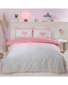 Dalmation Piped Edge Duvet Cover Set - Blush