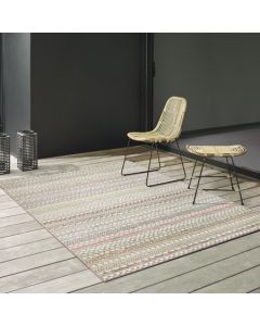 Brighton Rug - Red/Beige
