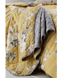 Catherine Lansfield Canterbury Throwover - Ochre