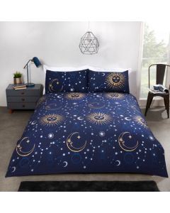 Celestial Duvet Cover Set - Navy