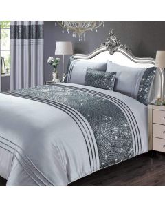 Charleston Sequin Duvet Cover Set - Grey