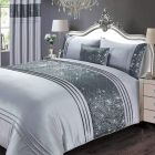 Charleston Sequin Duvet Cover Set - Grey