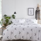 Crescent Duvet Cover Set - White