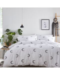 Crescent Duvet Cover Set - White