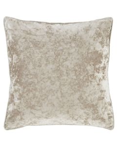 Catherine Lansfield Crushed Velvet Cushion Cover - Natural
