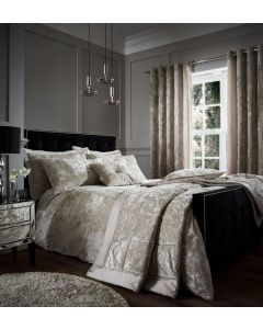 Catherine Lansfield Crushed Velvet Bedding Set - Natural