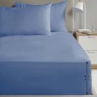NEW Percale 16” Fitted Sheet - Blue