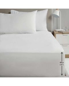 NEW Percale Pillowcase Pair - white