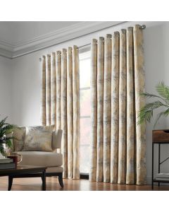 Fiji Eyelet Curtains - Ochre