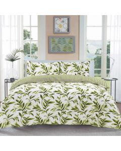 Ellie Duvet Cover Set - Green