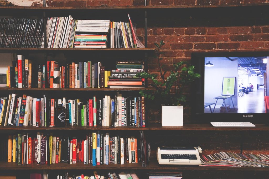 Multipurpose furniture allows you to have a large tv and lots of books and DVDs in a small room