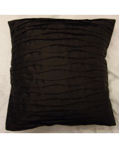 Faux Silk Cushion Cover - Lyon - Chocolate