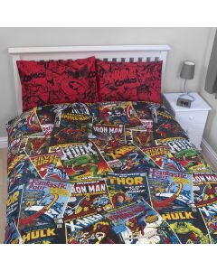 Marvel Comics Heroes Duvet Cover Set