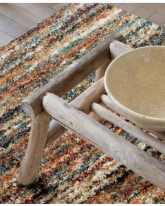 Mehari Large Rug - Multi Stripes