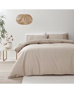 Bianca Origami Duvet Cover Set - Stone