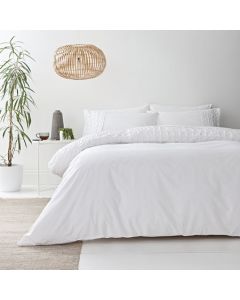 Bianca Origami Duvet Cover Set - White