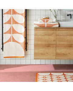 Orla Kiely Sunflower Towels - Sunset Orange