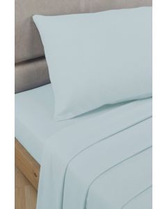 Percale Fitted Sheets - Duck Egg
