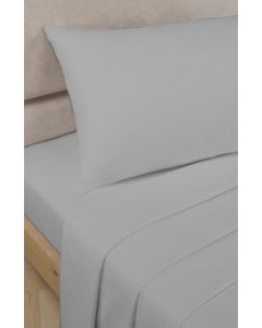 Percale Fitted Sheets - Grey