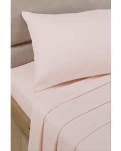 Percale Fitted Sheets - Pink