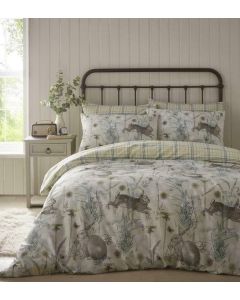 Rabbit Meadow Duvet Cover Set - Sage