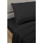 Percale Fitted Sheets - Black