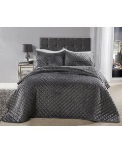 Regent Bedspread Set - Silver 