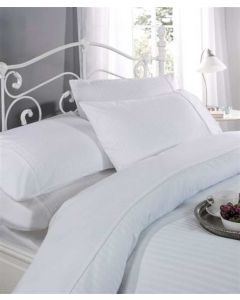Ritz Cotton 300 TC Duvet Cover Set - Cotton - White