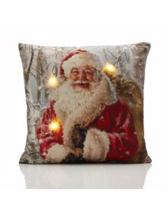 Santa Claus LED Cushion Cover - 45 x 45cm