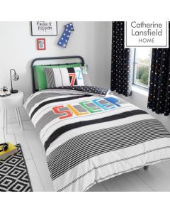 Catherine Lansfield Sleep Glow In The Dark Duvet Cover Set