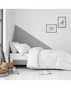 Bianca Stars Duvet Cover Set - Grey
