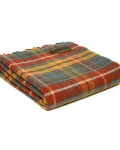 All Wool Tartan Antique Buchanan Throw - 70x183cm