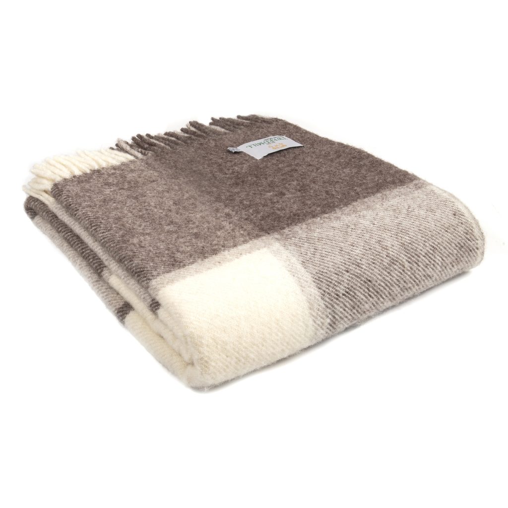 block check jacob wool throw