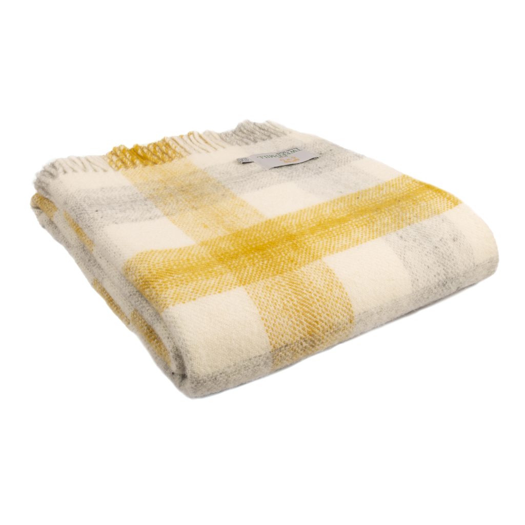 meadow check blanket from tweedmill