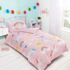 Unicorn And Rainbows Duvet Cover Set