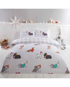 Winter Tails Duvet Cover Set - Grey