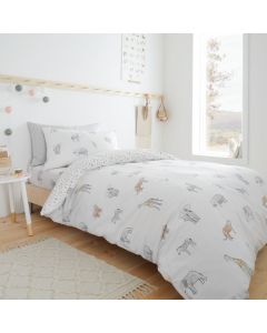 Bianca Zoo Animals Pastel Duvet Cover Set